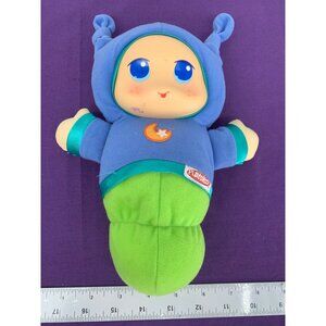 Play School  Hasbro 2011 Glowworm Replacement Shell Blue Moon Star NO Glow Stick